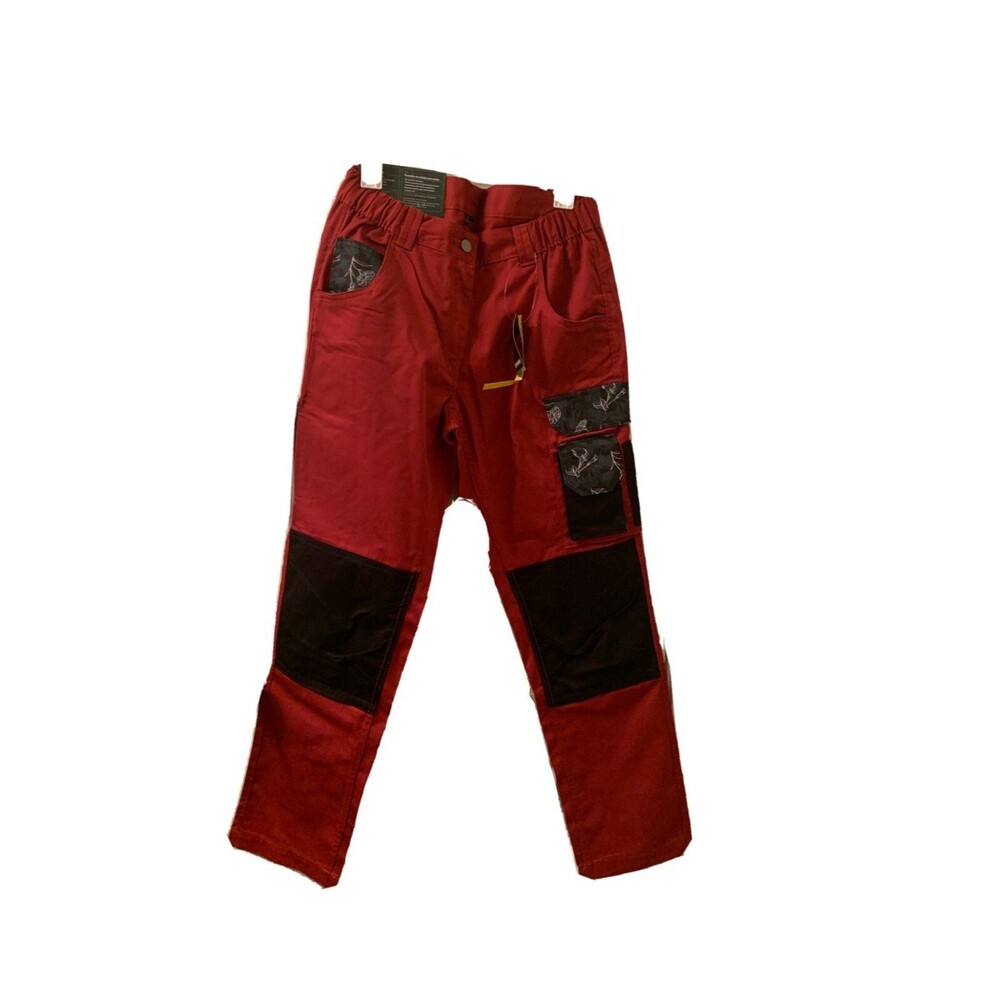 Parkside Women's Performance Pants Pockets Size 8 Burgundy Black